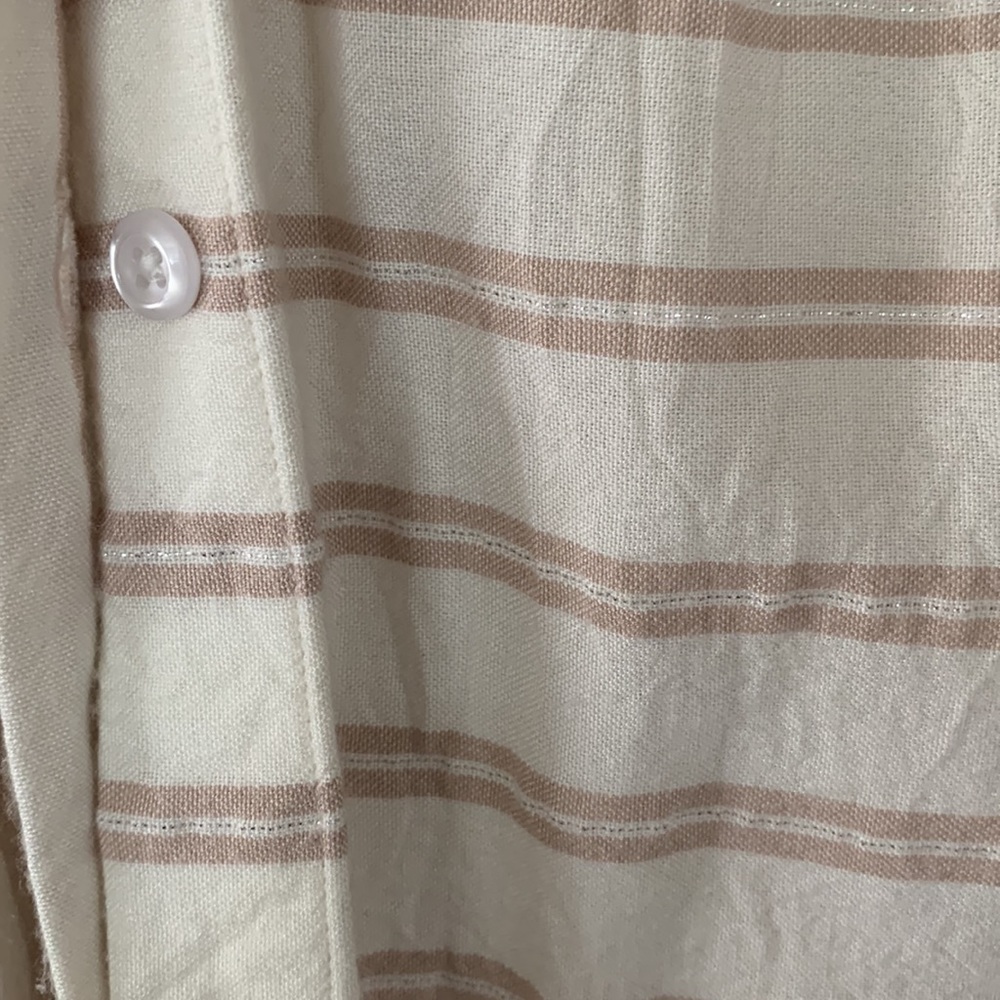 Rails Bonnie Sand Stripe Button Down - image 2